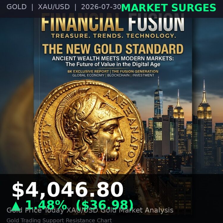 Gold Price Today $4,046.80 — XAU/USD bullion market cover