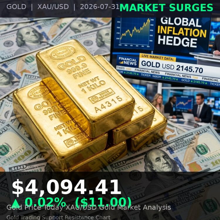Gold Price Today $4,094.41 — XAU/USD bullion market cover