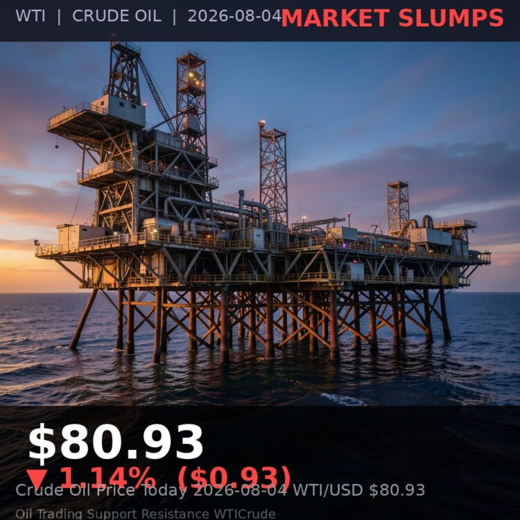 Crude Oil Price $80.93 — WTI/USD energy market cover
