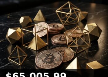 Bitcoin Price Today 2026-08-10 - BTC/USD $65,005.99 - glowing bitcoin coin on dark background