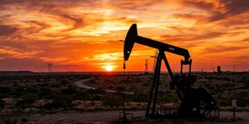 Oil Price Today 2026-08-10 - WTI/USD $78.76 - crude oil drilling rig at sunset