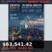 Bitcoin Price Today 2026-08-13 - BTC/USD $63,541.42 - glowing bitcoin coin on dark background