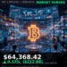 Bitcoin Price Today 2026-08-19 - BTC/USD $64,368.42 - glowing bitcoin coin on dark background