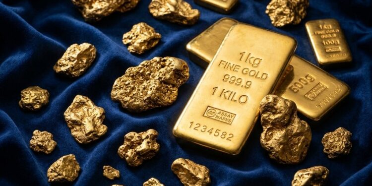 Gold Price Today 2026-08-19 - XAU/USD $4,370.23 - stacked gold bullion bars on dark background