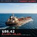 Oil Price Today 2026-08-21 - WTI/USD $86.42 - crude oil drilling rig at sunset