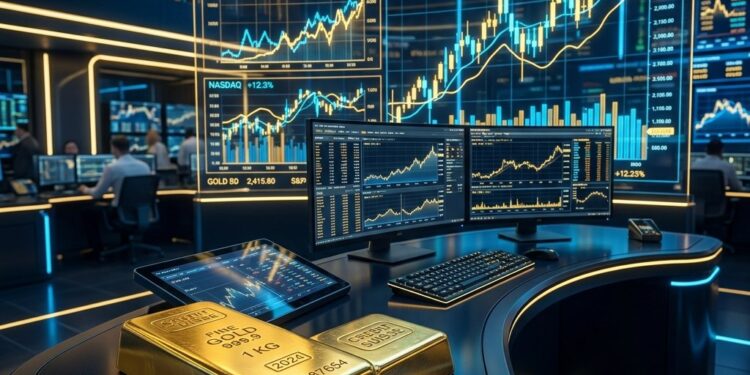 Gold Price Today 2026-08-22 - XAU/USD $4,501.44 - stacked gold bullion bars on dark background