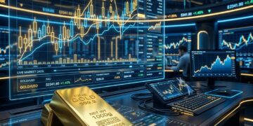 Gold Price Today 2026-08-27 - XAU/USD $4,599.03 - stacked gold bullion bars on dark background