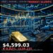 Gold Price Today 2026-08-27 - XAU/USD $4,599.03 - stacked gold bullion bars on dark background