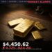 Gold Price Today 2026-08-31 - XAU/USD $4,450.62 - stacked gold bullion bars on dark background