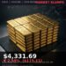 Gold Price Today 2026-09-02 - XAU/USD $4,331.69 - stacked gold bullion bars on dark background