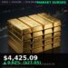 Gold Price Today 2026-09-08 - XAU/USD $4,425.09 - stacked gold bullion bars on dark background