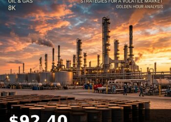 Oil Price Today 2026-09-08 - WTI/USD $92.40 - crude oil drilling rig at sunset