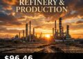 Oil Price Today 2026-09-10 - WTI/USD $96.46 - crude oil drilling rig at sunset