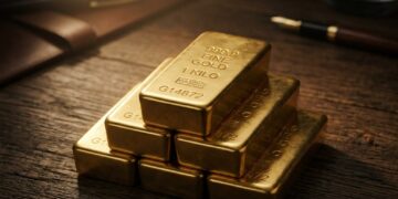 Gold Price Today 2026-09-11 - XAU/USD $4,338.43 - stacked gold bullion bars on dark background