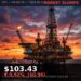 Oil Price Today 2026-09-11 - WTI/USD $103.43 - crude oil drilling rig at sunset